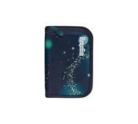 ergobag Étui à crayon Set de 22 pièces, crayons de couleur Lyra, deux compartiments pour emploi du temps et monnaie, règle Space TravelBear - Bleu Foncé