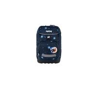 ergobag Flex Cartable pour Enfants, Flexible, Ergonomique, léger, 23 litres, pour Filles et garçons AtmosBear - Bleu Foncé