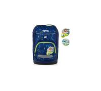 ergobag Flex Cartable pour Enfants, Flexible, Ergonomique, léger, 23 litres, pour Filles et garçons Front Runbear - Bleu Foncé
