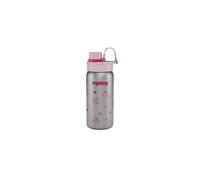 ergobag Gourde en acier inoxydable Glittery - Fuchsia | 500 ml, avec différents motifs pour enfants, étanche, facile à nettoyer et idéale pour un usage quotidien