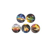 ergobag Kit de velcro - Motif monde à thème - Surfaces Velcro - Amusement à collectionner - Personnalisation