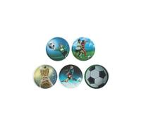 Ergobag Klettie - Set de 5 pièces, Velcro, Football - Multicolore, Taille Unique