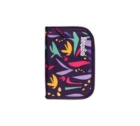 ergobag Lyra AmBärzonas Lot de 22 trousses à crayons de couleur, compartiment pour emploi du temps, compartiment pour monnaie, règle AmBärzonas, violet