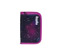 ergobag Lyra Trousse à Crayons de Couleur 22 pièces, Compartiment pour Emploi du Temps, Compartiment pour la Monnaie, règle et laxy Ours - Violet