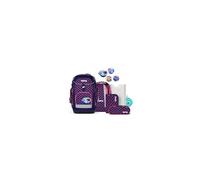 ergobag Maxi Set Bundle AW25/26, Set de 7 pièces, Sac à Dos Scolaire, Cartable Ergonomique, idéal pour Les Grands Enfants à partir de la 1re Classe Pearl DiveBear - Lilas