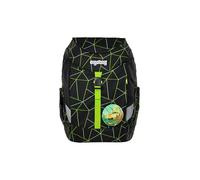 ergobag Sac à dos noir vert fluo pour fille et garçon - Lumi-Edition Mini Backpack CyBär Race 288965