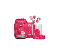 ergobag Pack Ensemble Cartable Ergonomique Flexible 6 Pièces Set 1ère Classe Primaire pour Filles et Garçons, Cinbärella - Rose, Taille unique, Ensemble cartable
