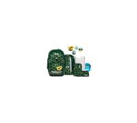 ergobag Pack Set Bundle Sac à Dos Scolaire Ergonomique Flexible, 7 pièces, pour la première Classe de l'école Primaire BearRex - Vert