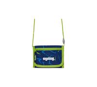 ergobag Pochette Tour de Cou avec fenêtre pour la Monnaie, Porte-Monnaie pour Enfants, à bandoulière, avec Fermeture, Ours en Dentelle - Bleu foncé, Taille Unique