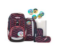 ergobag Sac d'école bleu rose pour fille - Pack-Set 6 pièces WellenreitBär 80934