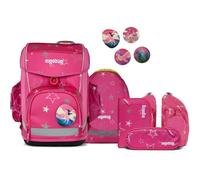 ergobag Sac d'école rose taupe pour fille - Cubo Light Set 6 pièces SternzauBär 288978