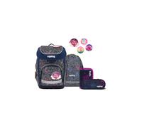ergobag cubo Set Bearlaxy - Lilas | Zaino scolastico ergonomico in set classico da 5 pezzi, ideale per la prima elementare e la scuola quotidiana