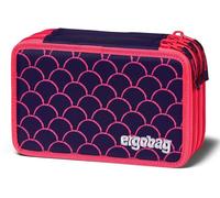 ergobag Trousse à crayons violet rose pour fille - Lumi-Edition Maxi Pencil Case PerlentauchBär 288881