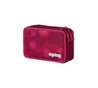 ergobag Trousse Maxi Set de 40 pièces, crayons de couleur et feutres Lyra, compartiment pour monnaie, règle, ciseaux Bearicorn - Framboise