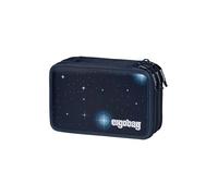 ergobag Trousse Maxi Set de 40 pièces, crayons de couleur et feutres Lyra, compartiment pour monnaie, règle, ciseaux AtmosBear - Bleu Foncé