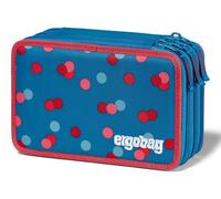 ergobag Trousse Maxi Set de 40 pièces, Crayons de Couleur et feutres Lyra, Compartiment pour Monnaie, règle, Ciseaux Bearlegance - Petrol