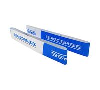Ergobasis Lot de 2 sangles pour tapis de gymnastique - Logo bleu et blanc