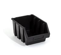 Ergobox Lot de 5 boîtes de rangement empilables Noir Taille 3 170 x 240 x 126 mm