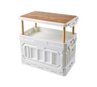 Ergocar Boîte De Rangement Intérieure Et Extérieure, Boîte De Rangement De Camping Pliante, Peut Soulever Le Haut De La Boîte De Grande Capacité, Avec Des Portes