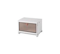 Ergocar Boîte de Rangement Pliable, Organisateur de Rangement Plastique avec Couvercle et Poulie, Caisses de Rangement Transparente pour Salon, Chambre, Bureau