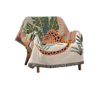 Ergocar Couverture Boho à Franges, Douce et Confortable pour Home Office et Voyage