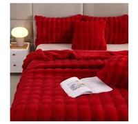 Ergocar Couverture, Plaid Fausse Fourrure de Lapin, Couverture de Décoration Intérieure, Chaude Plaid Double Face Doux pour Domicile, Les Voyages et Le Camping en Plein Air