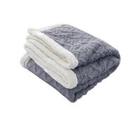 Ergocar Couverture Sherpa Double Face - Plaid Doux et Chaud pour Décoration Intérieure - Jeté de Canapé en Flanelle pour Domicile, Voyages et Camping en Plein Air