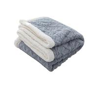 Ergocar Couverture Sherpa Double Face - Plaid Doux et Chaud pour Décoration Intérieure - Jeté de Canapé en Flanelle pour Domicile, Voyages et Camping en Plein Air