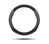 Ergocar Couvre Volant de Voiture Cuir Microfibre et Cuir PU Sport Volant Protecteur Antidérapant pour Diamètre 38cm(15 ") (D-Noir)