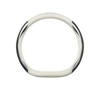 Ergocar Couvre Volant Voiture, Revêtement en Maille Antidérapante pour Housse De Volant en Cuir De Fibre De Carbone De Type D pour Volant De 38cm / 15in