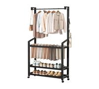 Ergocar Est Un Portemanteau Multifonctionnel, Un Porte-chaussures Et Un Rangement Multicouche, Il peut être déplacé et stabilisé à 360° et peut être placé dans le salon, le balcon et le porche.