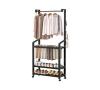 Ergocar Est Un Portemanteau Multifonctionnel, Un Porte-chaussures Et Un Rangement Multicouche, Il peut être déplacé et stabilisé à 360° et peut être placé dans le salon, le balcon et le porche.