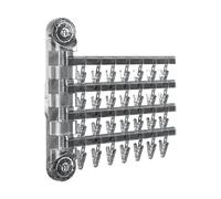 Ergocar Étendoir à Linge Mural, Rotation à 180°, Cintre Mural Porte-vêtements Pliable avec Agrafe, Multifonction Etendoir Linge pour Chaussettes, Serviettes, sous-vêtements