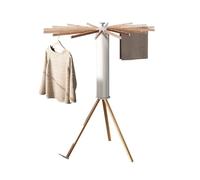 Ergocar Étendoir à vêtements Pliable, Séchoir à Rayons en éventail, Etendoir à Linge sur Pied Support Trépied, Pliables Orte-vêtements Suspendu, pour Intérieur et Extérieur