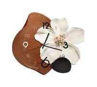 Ergocar Horloge Murale, Art Déco sans Cocheur De Son, Matériau en Porcelaine en Cristal Moderne Silencieux Cadran Tridimensionnel Adapté Au Salon, à La Chambre, à l'Étude, à La Décoration De Bureau