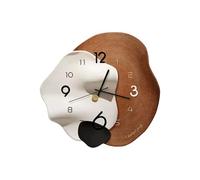 Ergocar Horloge Murale, Art Déco sans Cocheur De Son, Matériau en Porcelaine en Cristal Moderne Silencieux Cadran Tridimensionnel Adapté Au Salon, à La Chambre, à l'Étude, à La Décoration De Bureau