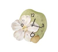 Ergocar Horloge Murale, Art Déco sans Cocheur De Son, Matériau en Porcelaine en Cristal Moderne Silencieux Cadran Tridimensionnel Adapté Au Salon, à La Chambre, à l'Étude, à La Décoration De Bureau