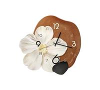 Ergocar Horloge Murale, Art Déco sans Cocheur De Son, Matériau en Porcelaine en Cristal Moderne Silencieux Cadran Tridimensionnel Adapté Au Salon, à La Chambre, à l'Étude, à La Décoration De Bureau