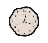 Ergocar Horloge Murale Artistique avec Mouvement Silencieux Motif Nuage Cartoon Cadran à Chiffres Romains Alimentation par Piles Idéale pour Décorer Les Salons Chambres Bureaux Et Cuisines
