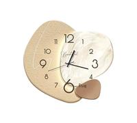 Ergocar Horloge Murale, Créative Silencieuse,Moderne en Porcelaine Cristalline De Style Nordique, Décoration à Piles pour École, Salon, Cuisine, Bureau