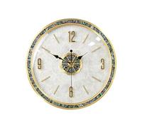 Ergocar Horloge Murale De Coquille Naturelle， Horloge Murale Silencieuse, Adaptée à La Décoration des Salons, des Salles D'entrée, des Chambres Et des Salles De Conférence