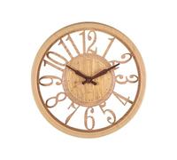 Ergocar Horloge Murale en Bois D'imitation Rétro, Horloge Murale Silencieuse Et sans Tick, Adaptée à La Décoration du Salon, à l'entrée, à La Cuisine, Au Bureau