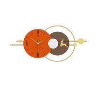 Ergocar Horloge Murale en Métal Simple, Horloge Murale en Métal Moderne sans Tiques Et Silencieuse, Adaptée à La Décoration des Salons, des Entrées, des Cuisines, des Chambres Et des Bureaux