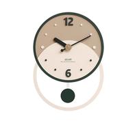 Ergocar Horloge Murale, Horloge Murale Décorative En Bois, Silencieuse Et Moderne, Alimentée Par Piles,Balançoire,Convient Pour Le Salon, La Chambre, l'École, La Salle à Manger, La Cuisine, Le Couloir