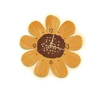 Ergocar Horloge Murale, Horloge Murale LED Décorative Art, Horloge Suspendue à Fleurs Moderne, Adaptée Au Salon, à La Chambre, Au Bureau, Au Bureau