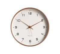 Ergocar Horloge Murale, Moderne Silencieuse Rond en Bois Horloge Murale Batterie De Décorage Alimenté par Batterie, Salon, Entrée, Cuisine, Bureau