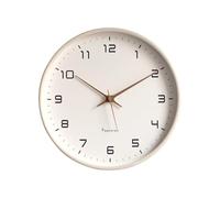 Ergocar Horloge Murale, Moderne Silencieuse Rond en Bois Horloge Murale Batterie De Décorage Alimenté par Batterie, Salon, Entrée, Cuisine, Bureau