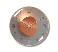 Ergocar Horloges murales ergonomiques en métal - Silencieuses et sans tic-tac Art déco pour cuisine, salon, bureau, chambre à coucher, salle d'étude