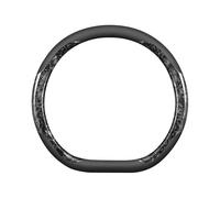 Ergocar Housse de Volant en Fibre de Carbone forgée, Double Couleur, Taille Universelle 38 cm (15 Pouces). Convient à Divers véhicules tels Que Voitures, berlines, SUV, etc