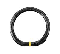 Ergocar Housse De Volant en Fibre De Carbone Housse De Volant Sport Élégante Antidérapante Respirante Et Absorbante d'un Diamètre De 37,5 à 38 Cm en Forme De D